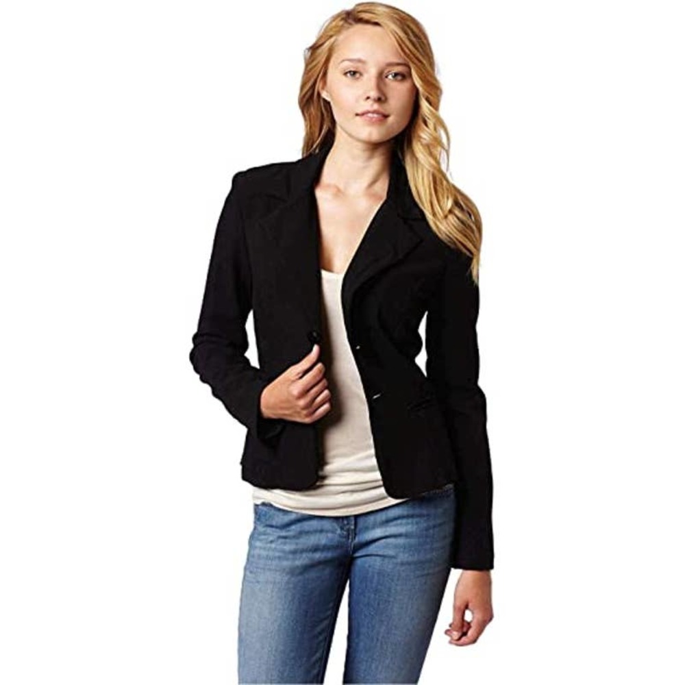 A.byer juniors sleeve button welt jacket Medium